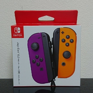 ニンテンドースイッチ(Nintendo Switch)の【新品未使用】Joy-Con(L) ネオンパープル / (R) ネオンオレンジ(その他)