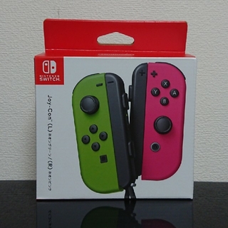 ニンテンドースイッチ(Nintendo Switch)の【新品未使用】Joy-Con(L) ネオングリーン / (R) ネオンピンク(その他)