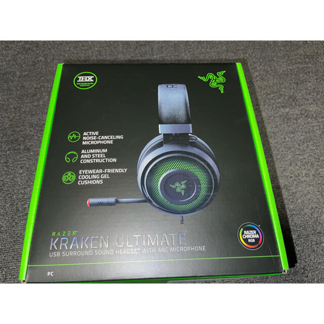 RAZER KRAKEN ULTIMATE USBヘッドセットゲーミングデバイス スマホ/家電/カメラのオーディオ機器(ヘッドフォン/イヤフォン)の商品写真