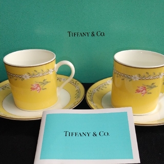 ティファニー(Tiffany & Co.)の新品！ Tiffany&co ティファニーデミタスカップ2脚セット(グラス/カップ)