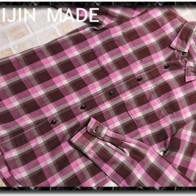 GAIJIN MADE(ガイジンメイド)のガイジンメイド　チェック長袖シャツ　ピンク系 メンズのトップス(シャツ)の商品写真
