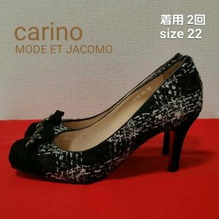 モードエジャコモ(Mode et Jacomo)のcarino 格子チェック柄ヒール 22㎝(ハイヒール/パンプス)