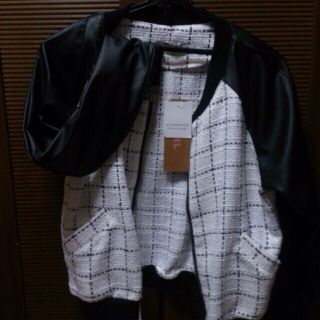 GRL レザー切り替え　ブルゾン　(ブルゾン)