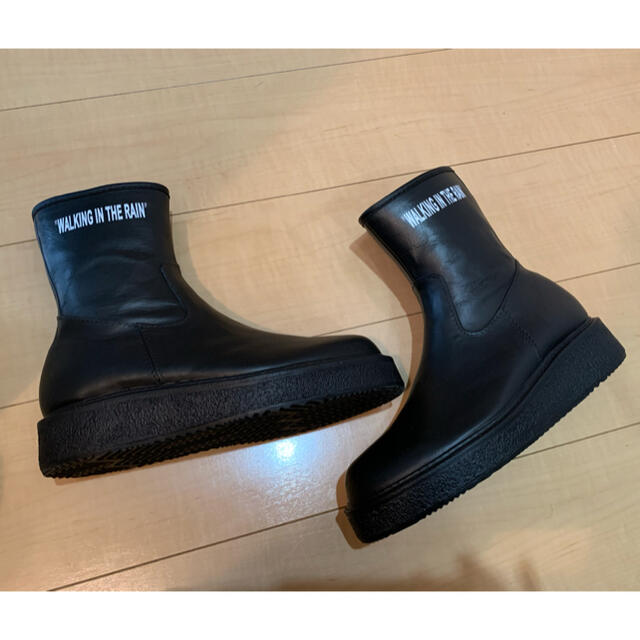 KIDS LOVE GAITE(キッズラブゲイト)のレインブーツ Rubber Side Zip Boots レディースの靴/シューズ(レインブーツ/長靴)の商品写真