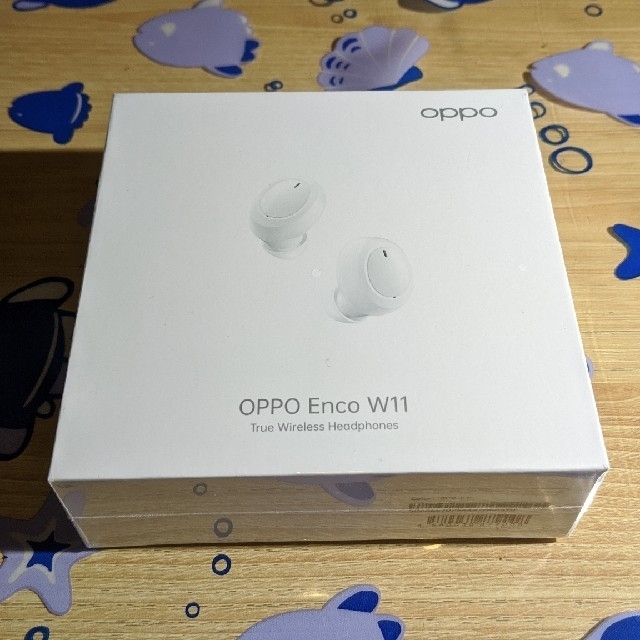 OPPO(オッポ)の新品未開封 OPPO Enco W11 true wireless  スマホ/家電/カメラのオーディオ機器(ヘッドフォン/イヤフォン)の商品写真