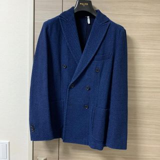 バーニーズニューヨーク(BARNEYS NEW YORK)のバーニーズ ニューヨーク　ダブルジャケット　ネイビー　48(スーツジャケット)