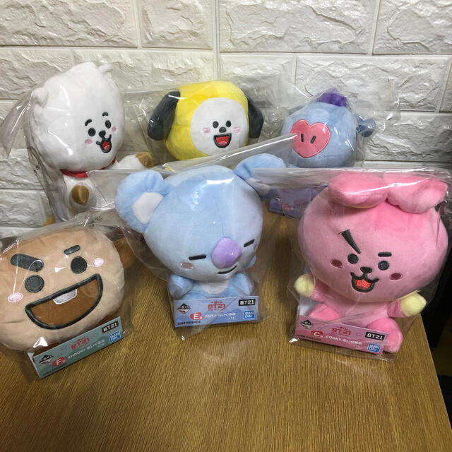 1番くじBT21 Stay with you A.B.C.E.F.G賞6個セット