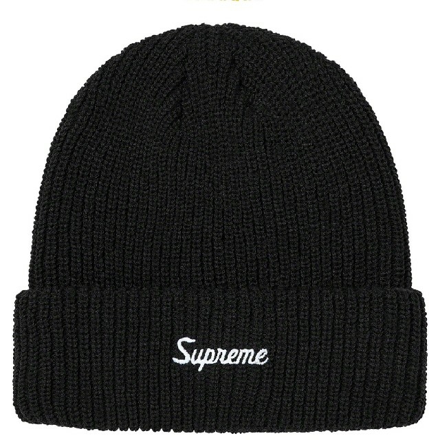 メンズSupreme Loose Gauge Beanie Black