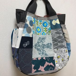 ミナペルホネン(mina perhonen)のミナペルホネン＊パッチギャザポケバッグ✂️ハンドメイド(バッグ)