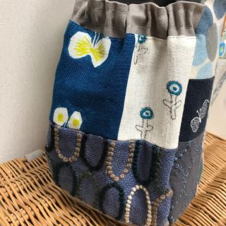 ミナペルホネン＊パッチギャザポケバッグ✂️ハンドメイド