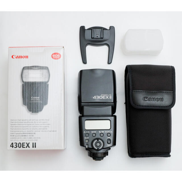 Canon(キヤノン)の【ディフューザー付】CANON キヤノン スピードライト 430EX II スマホ/家電/カメラのカメラ(ストロボ/照明)の商品写真