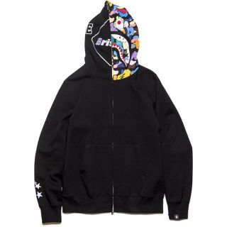 アベイシングエイプ(A BATHING APE)のBAPE® X FCRB SHARK FULL ZIP HOODIE(パーカー)