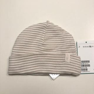 エイチアンドエム(H&M)の【新品】【タグ有り】新生児　帽子　キャップ　オーガニックコットン　H&M(帽子)