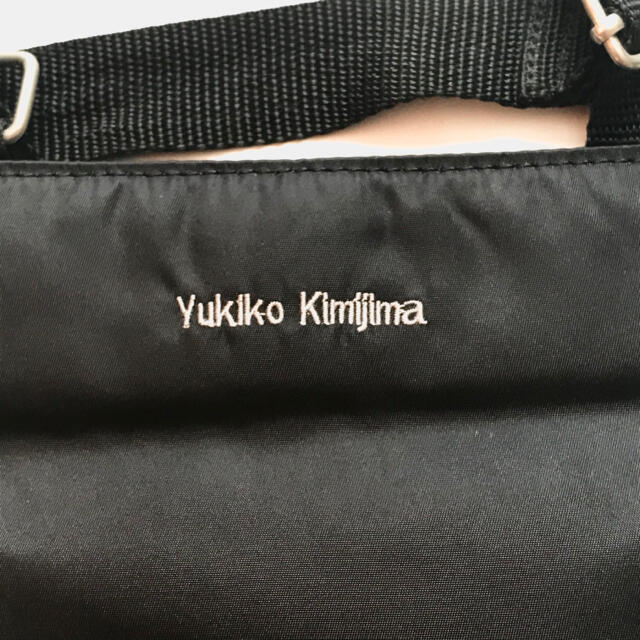 Yukiko kimijima ナイロン　ショルダー　サコッシュ　黒