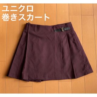 ユニクロ(UNIQLO)の【ユニクロ】巻きスカート（Lサイズ）(ミニスカート)