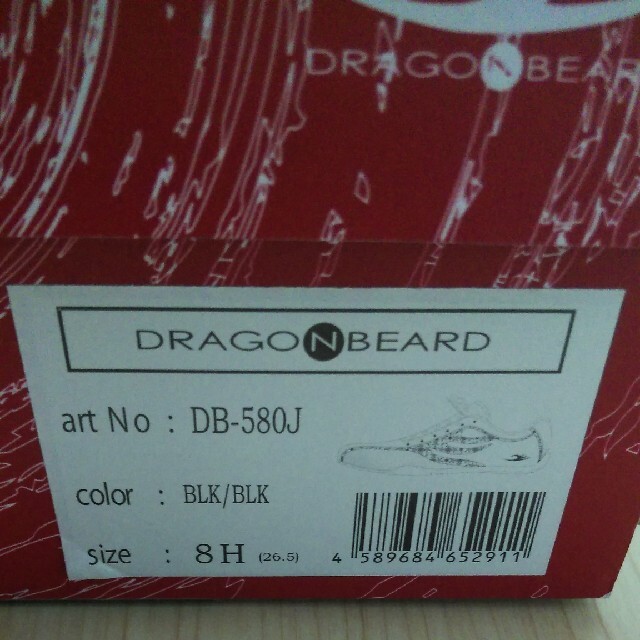 DRAGON BEARD(ドラゴンベアード)の【新品】DRAGON BEARD ドラゴンベアード 靴 26.5  黒 金 メンズの靴/シューズ(スニーカー)の商品写真
