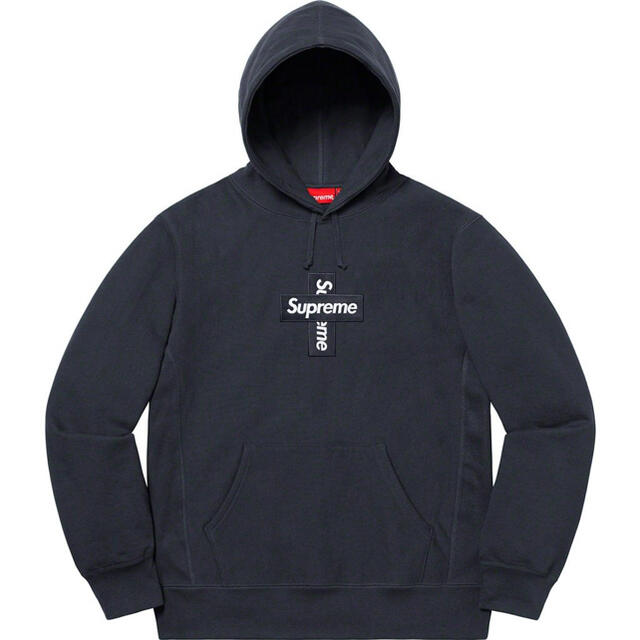 supreme Cross Box Logo Hooded Sweatshirt