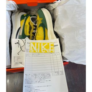 ナイキ(NIKE)のNIKE x sacaiVaporwaffleTourYellow 27.5cm(スニーカー)