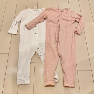 エイチアンドエム(H&M)の★お買得★H&M ベビーロンパース　2枚セット(ロンパース)