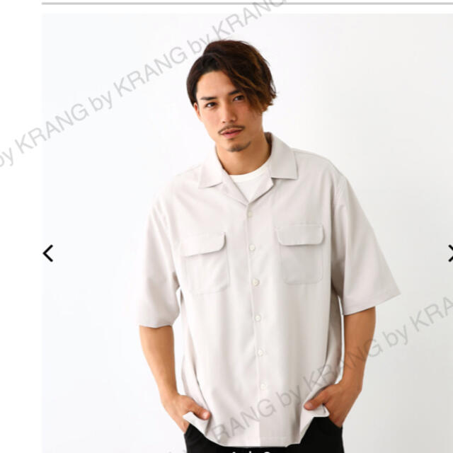RODEO CROWNS WIDE BOWL(ロデオクラウンズワイドボウル)のRODEO CROWNS ハーフスリーブオープンカラーシャツ メンズのトップス(シャツ)の商品写真