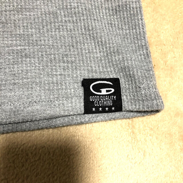 ghetto グレー　半袖　メンズ　ワッフルTシャツ　Lサイズ メンズのトップス(Tシャツ/カットソー(半袖/袖なし))の商品写真