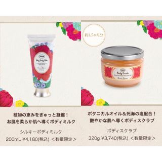 サボン(SABON)のサボン 期間限定 フローラルブルーム 香り スクラブ ボディーミルク(ボディスクラブ)