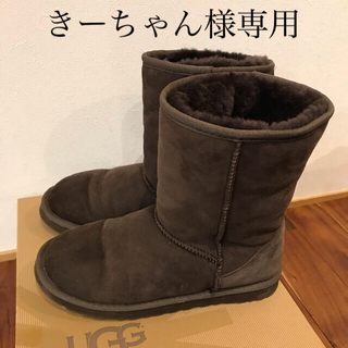 アグ(UGG)のUGG アグ クラシックショートブーツ　チョコレート　US9　26センチ(ブーツ)