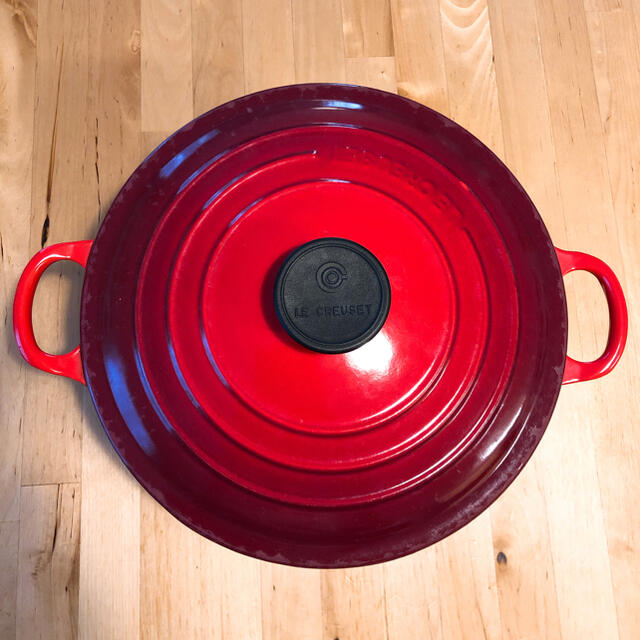 LE CREUSET - ル・クルーゼ 鍋 24センチ チェリーレッドの通販 by はるじろ's shop｜ルクルーゼならラクマ