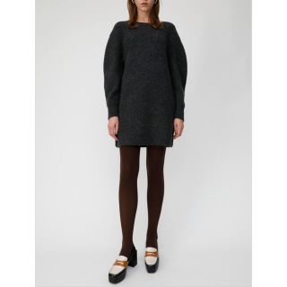 マウジー(moussy)のmoussy volume sleeve knit mini ドレス(ミニワンピース)