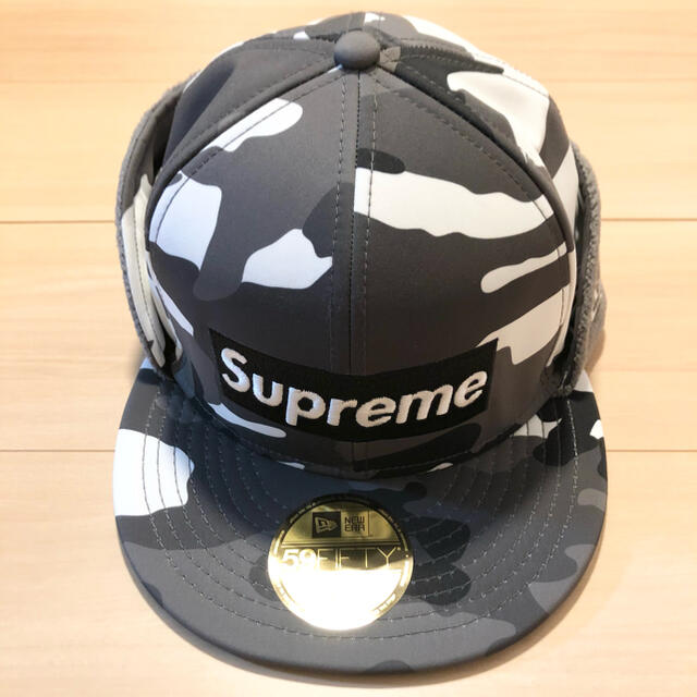 帽子シュプリーム　Earflap Box Logo New Era 7 5/8