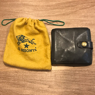 イルビゾンテ(IL BISONTE)のイルビゾンテ 二つ折り財布　グリーン　限定品(折り財布)