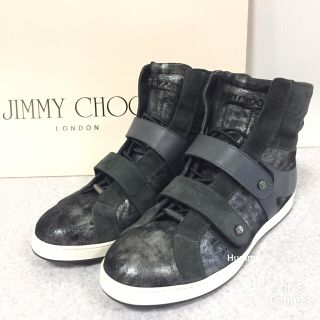 ジミーチュウ(JIMMY CHOO)の国内正規品 ジミーチュウ ハイカット スニーカー 39 24.5〜25 極美品！(スニーカー)