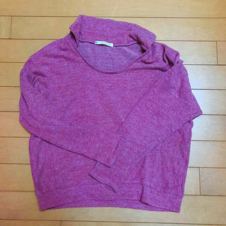 マジェスティックレゴン(MAJESTIC LEGON)のピンクよりの紫　長袖(ニット/セーター)