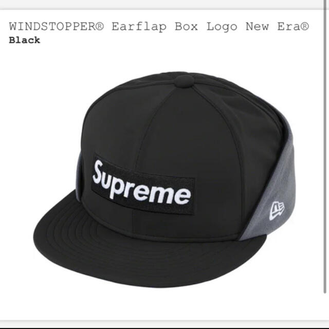 BLACKサイズシュプリームWINDSTOPPER Box Logo New Era