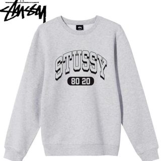 stussy ステューシー スウェット トレーナー グレー 灰色 ゴールド 金