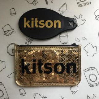 キットソン(KITSON)の新品未使用　フィルム付き　キットソン　ハンドミラー　＆　ポーチ(ミラー)