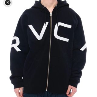 ルーカ(RVCA)のRVCA ルーカ ロゴパーカー ブラック サイズM 新品未使用(パーカー)