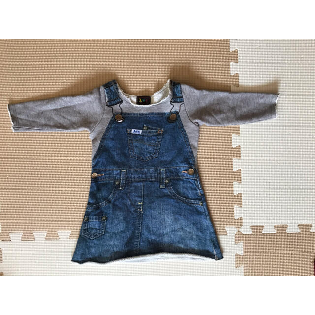 Lee(リー)の●ストンプスタンプ　Lee 転写ワンピース● キッズ/ベビー/マタニティのキッズ服女の子用(90cm~)(ワンピース)の商品写真