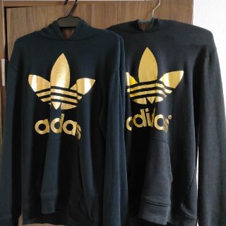 アディダス(adidas)のアディダスオリジナルス パーカー 2着セット ゴールド XL 美品 adidas(パーカー)