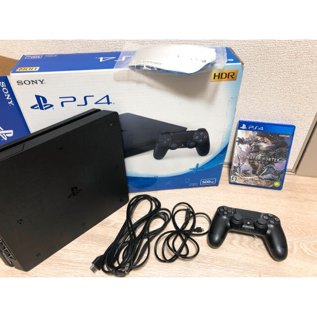 PS4本体　500GB ＋モンハンワールドアイスボーン