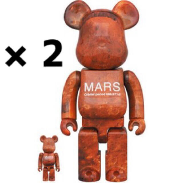 2体セット■MARS BE@RBRICK 100％ & 400％ ベアブリック