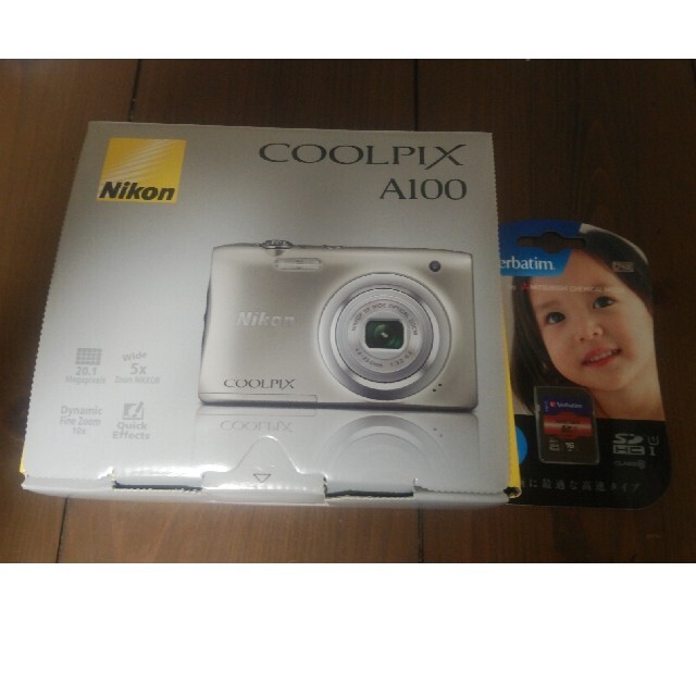 【新品未使用】Nikon/COOLPIX A100 SILVER+SDカードNikon