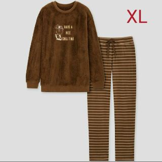 ユニクロ(UNIQLO)の新品　ユニクロ　ピーナッツ　フリースセット XL スヌーピー(ルームウェア)