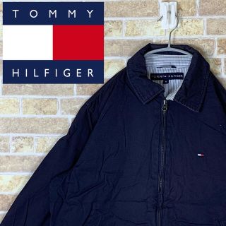 トミーヒルフィガー(TOMMY HILFIGER)のぽぽ様専用 トミー ヒルフィガー 刺繍ロゴ ゆるだぼ 90s スウィングトップ(ブルゾン)