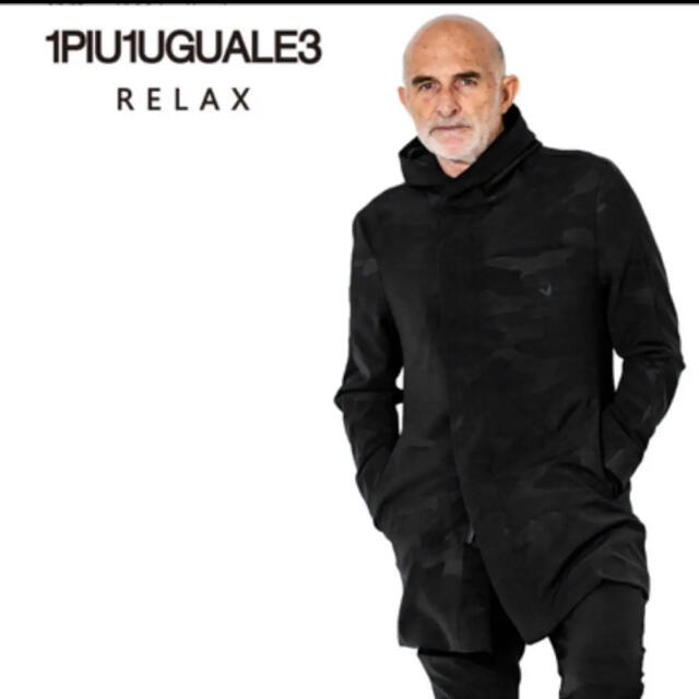 1PIU1UGUALE3 RELAX 4WAY ストレッチ コート カモフラ M