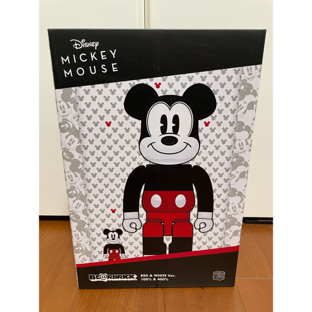 MEDICOM TOY(メディコムトイ)のBE@RBRICK MICKEY MOUSE 100％ & 400％ エンタメ/ホビーのおもちゃ/ぬいぐるみ(キャラクターグッズ)の商品写真