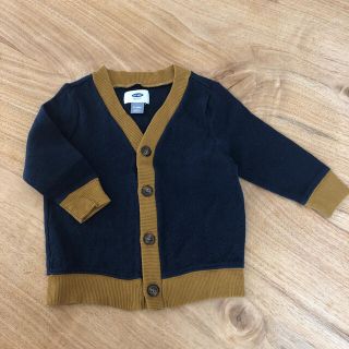 オールドネイビー(Old Navy)のオールドネイビー　スエット素材カーディガン12-18M(カーディガン/ボレロ)