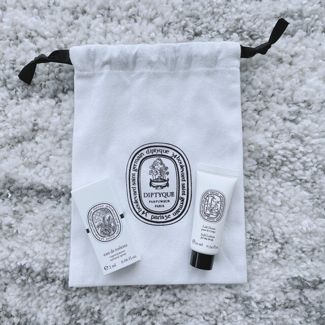 diptyque(ディプティック)の【新品】diptyque★ディプティック　香水、ボディ乳液　セット コスメ/美容のキット/セット(サンプル/トライアルキット)の商品写真