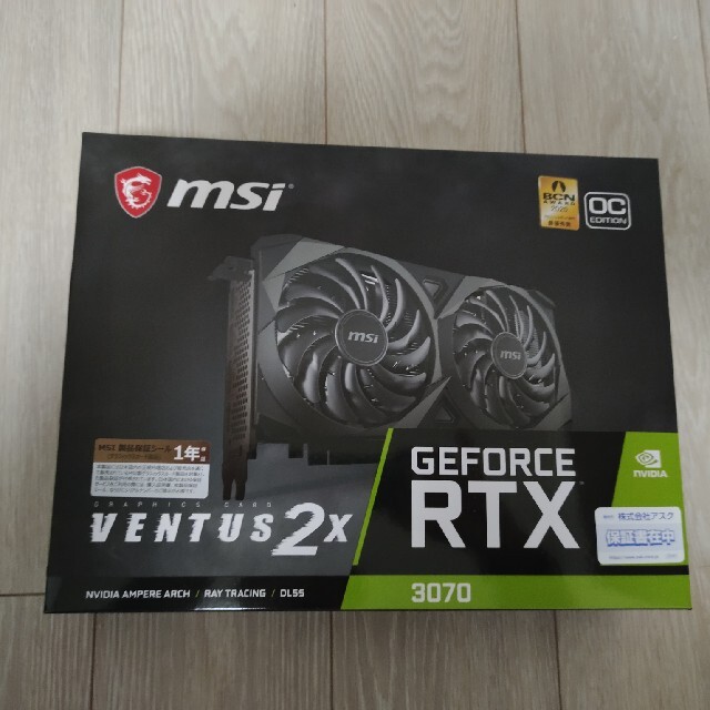 新品 MSI GeForce RTX 3070 VENTUS 2X OC