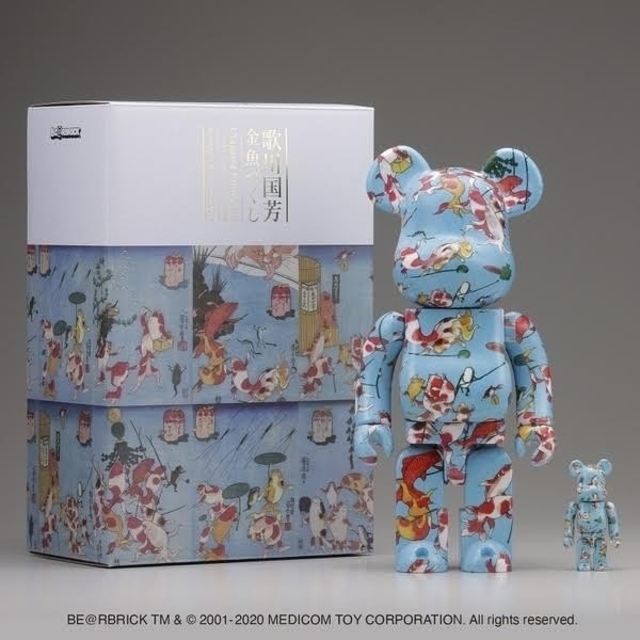 BE@RBRICK 歌川国芳　金魚づくし 100%&400%